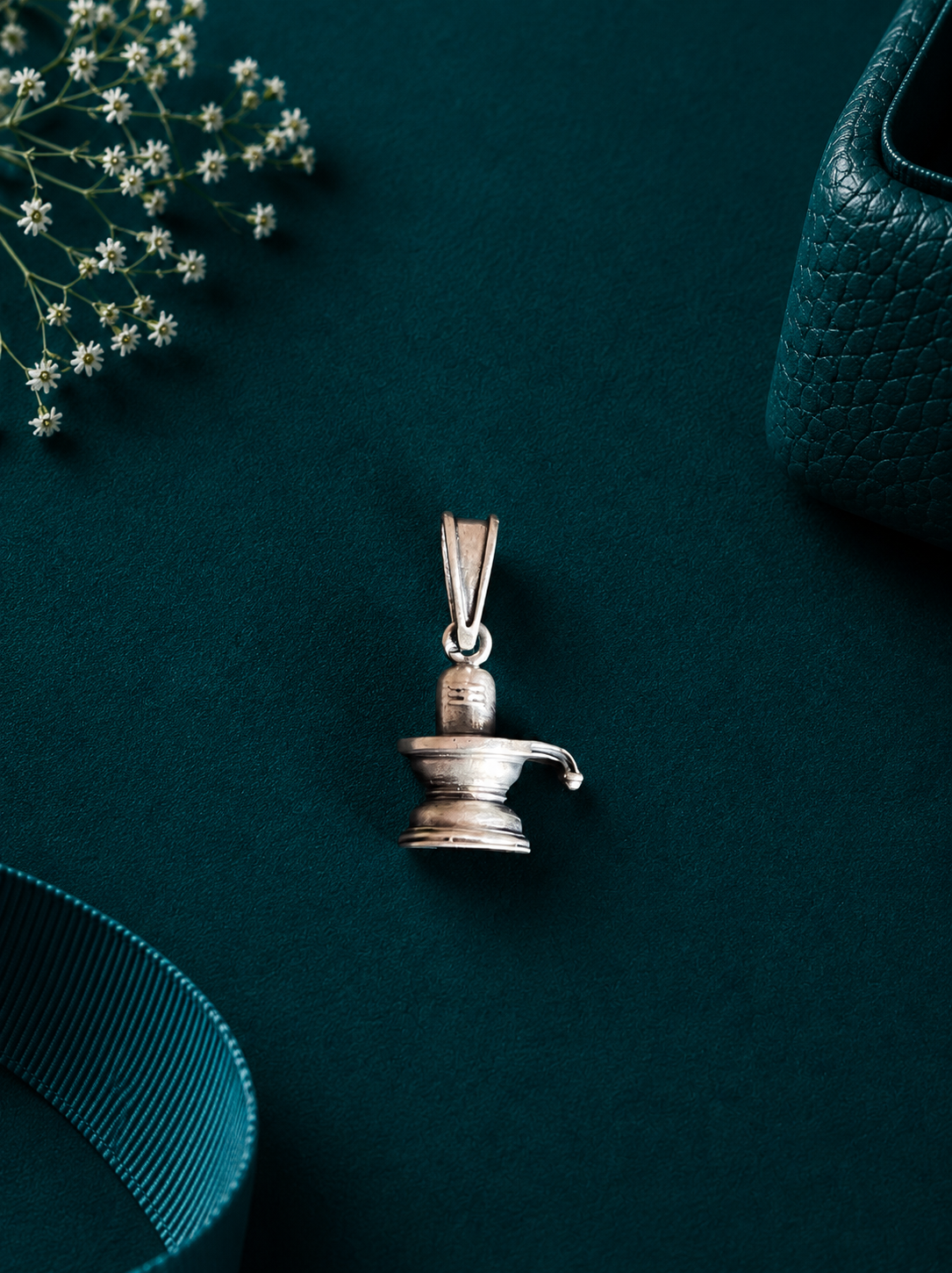 Sterling Silver Shiva Lingam Pendant
