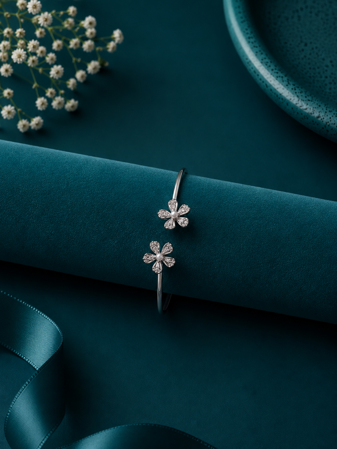 Twin Blossom Adjustable Kada