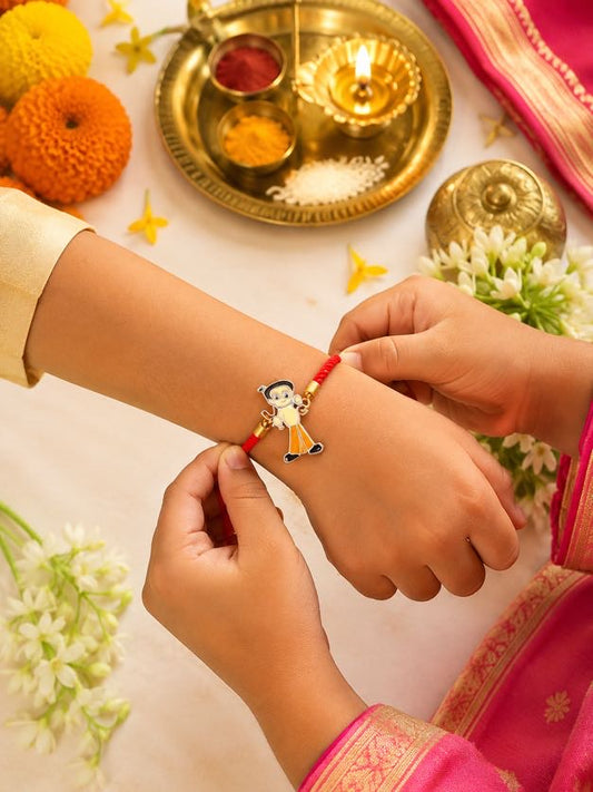 Kids Chotta Bheem Charm Red Thread Rakhi
