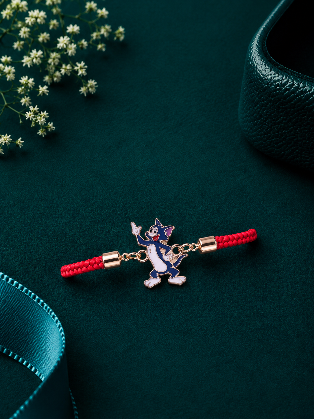 Tom Cartoon Red Kids Rakhi