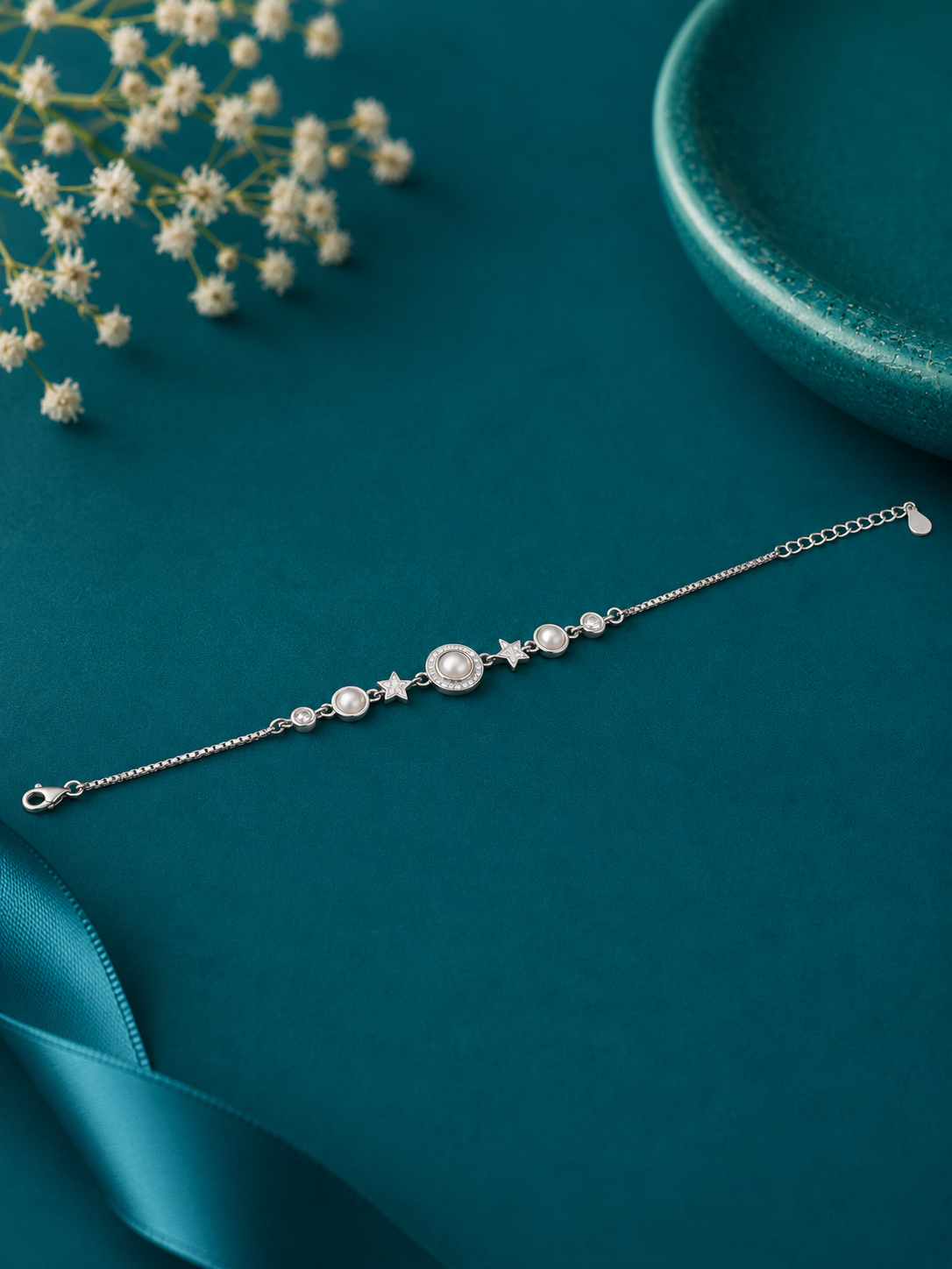 Pearl Star Charm Bracelet