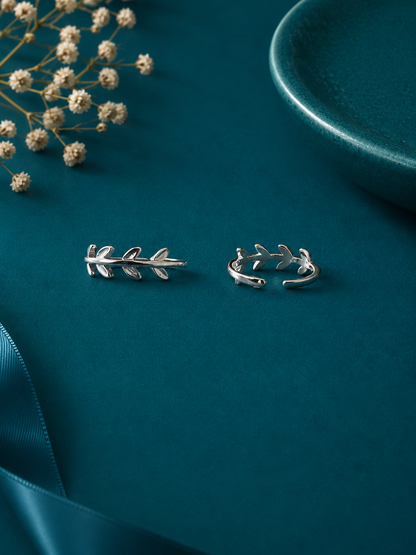Leaf Vine Adjustable Toe Rings