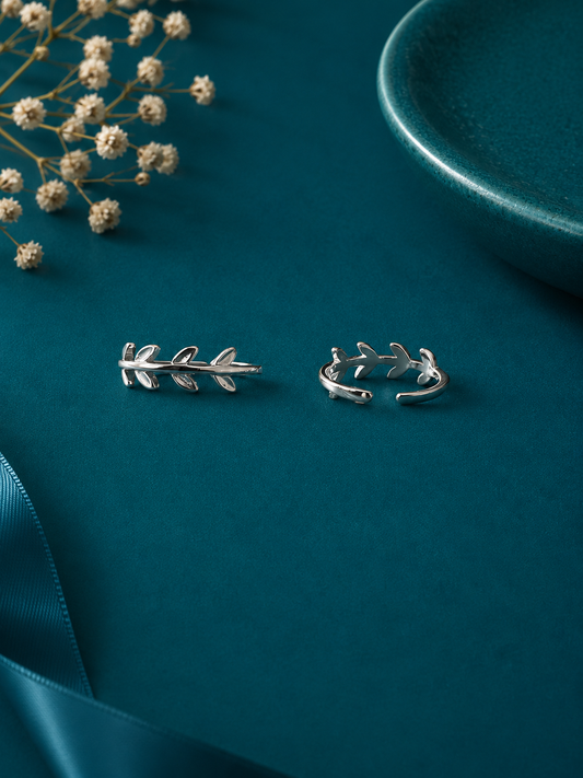 Leaf Vine Adjustable Toe Rings