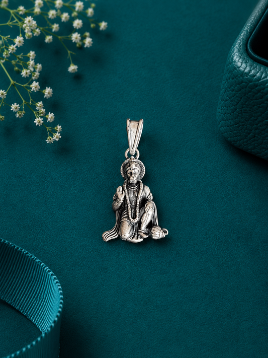 Sterling Silver Hanuman Abhaya Pendant