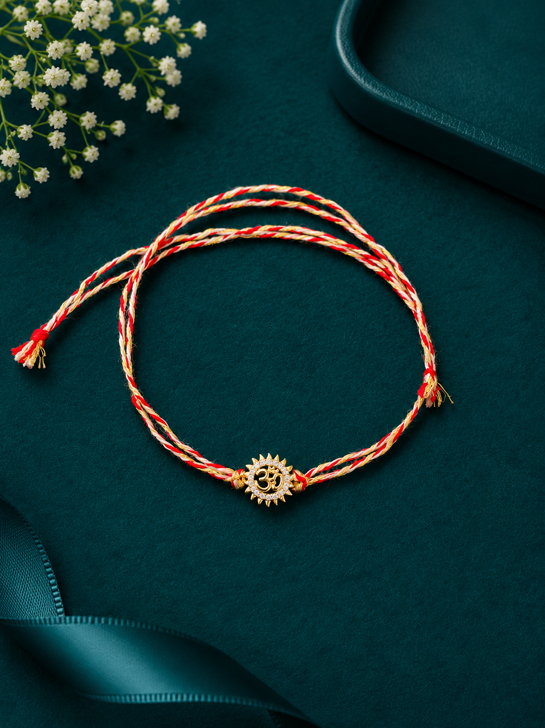 Golden Sun Chakra Traditional Rakhi