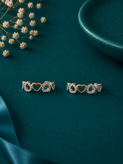 Double Heart Adjustable Toe Ring