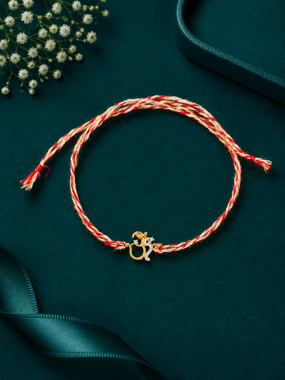 Sacred Om Multicolour Thread Rakhi