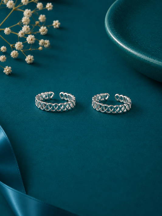 Infinity Twist Toe Ring
