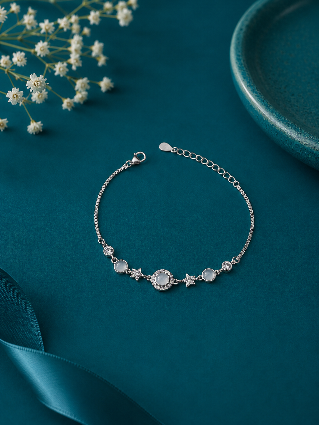 Pearl Star Charm Bracelet