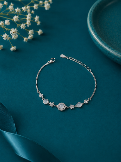 Pearl Star Charm Bracelet