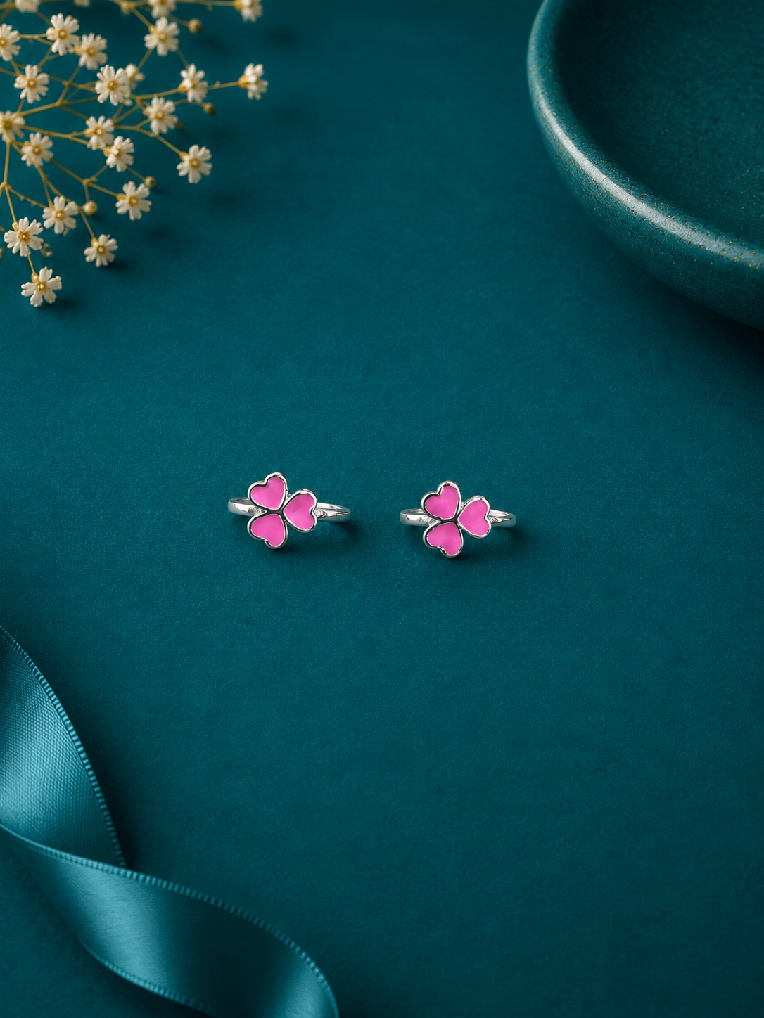 Pink Blossom Adjustable Toe Ring