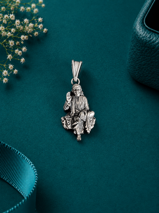 Sterling Silver Shirdi Sai Baba Pendant