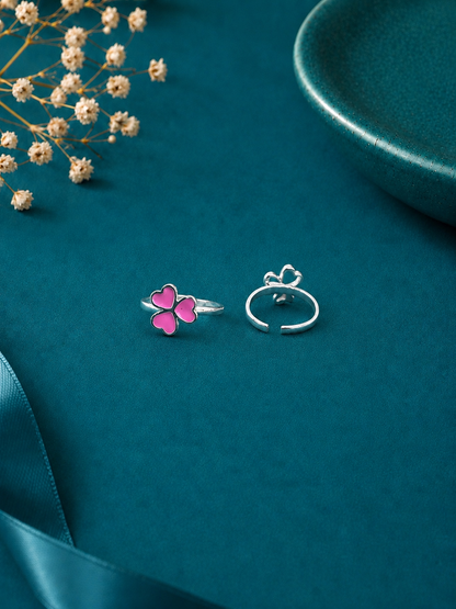 Pink Blossom Adjustable Toe Ring