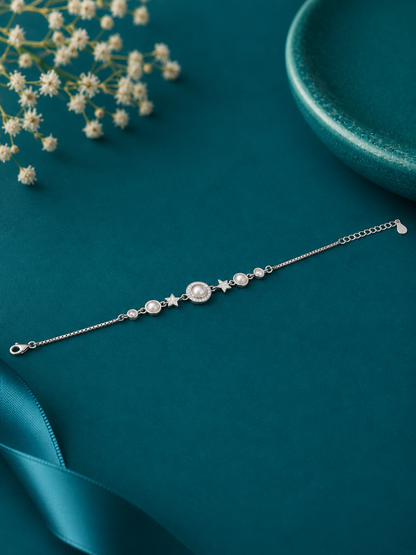 Pearl Star Charm Bracelet